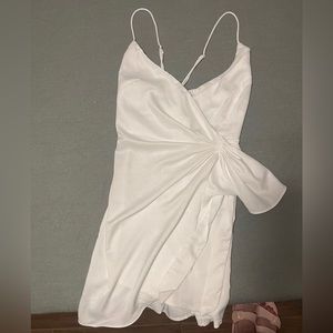 hellomolly white wrap dress